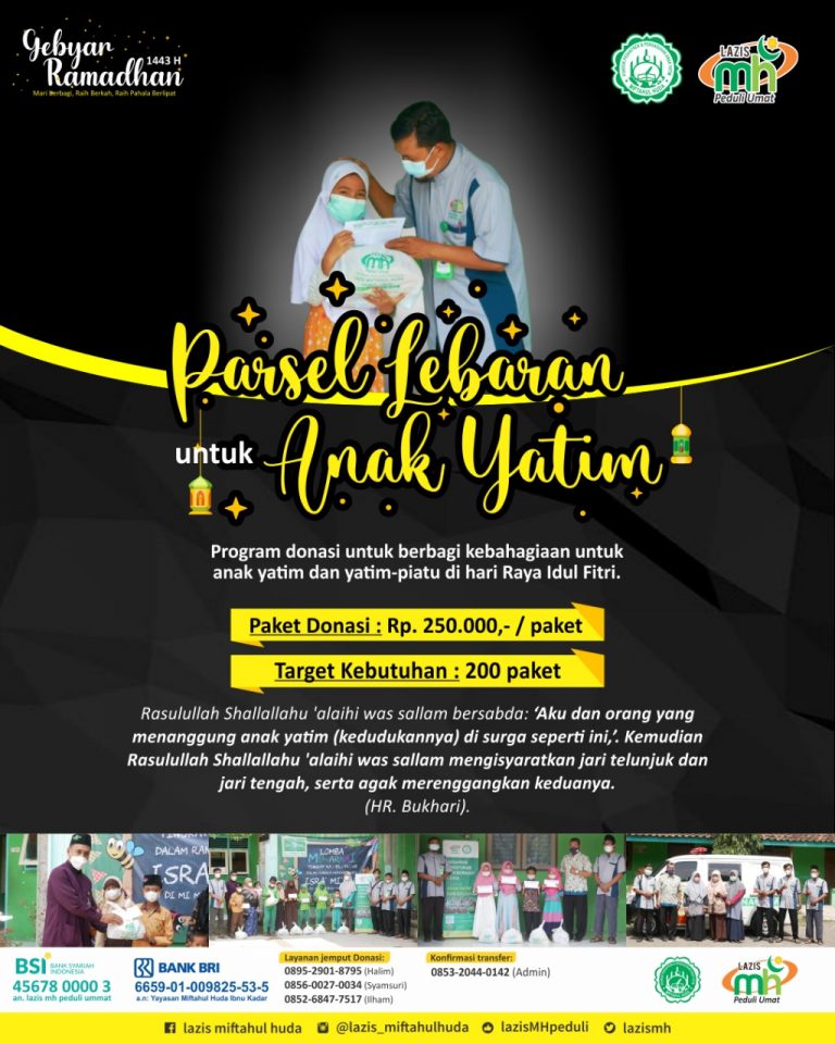 BERBAGI 200 PAKET PARCEL LEBARAN⁣ UNTUK ANAK YATIM