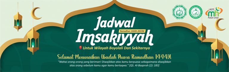 Jadwal Imsakiyah Ramadhan 1444 H / 2023 M